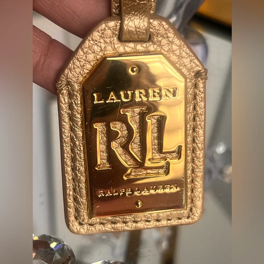Lauren Ralph Lauren Metallic Gold Keychain